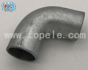 BS4568 20mm/25mm/32mm 90 degrés galvanisés en fer forgé malléable coude solide
