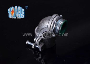 Conducteurs et raccords flexibles Connecteurs d'angle de serrage en métal zinc / connecteur de serrage en acier à 90 degrés