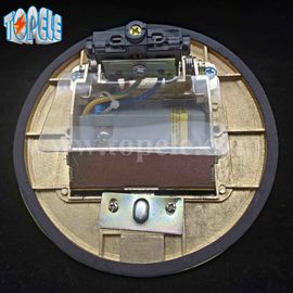 Panneau carré Alliage de cuivre / aluminium rond POP-up Type prise de sol GFCI Réceptacles OEM