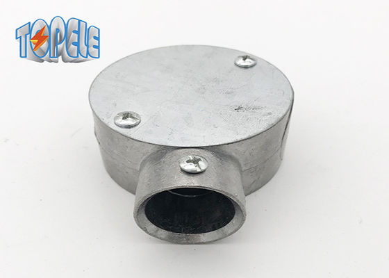 BS 31 Boîte circulaire en aluminium Gi raccords de conduits 3/4" 1" Boîte à bornes à sens unique