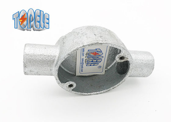 BS4568/BS 31 boîte circulaire à double voie équipement de conduit GI en fer/aluminium malléable