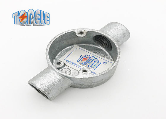 BS4568/BS 31 boîte circulaire à double voie équipement de conduit GI en fer/aluminium malléable