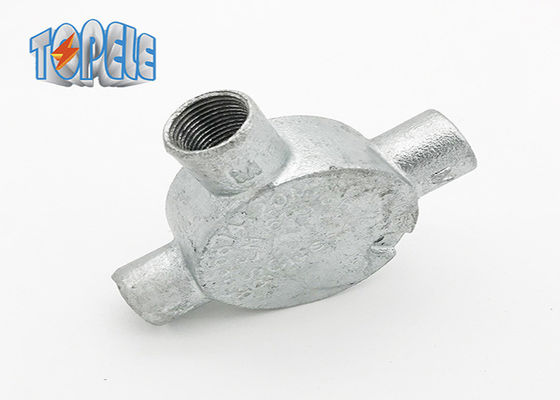 20 mm 25 mm 32 mm BS4568 Boîte circulaire de conduit Trois boîtes en fer malléable
