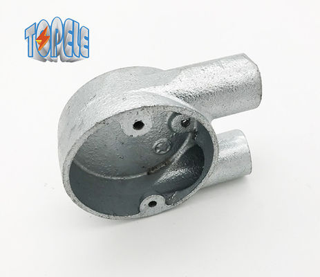 Branche 2 Way U Boîte en fer malléable BS4568 Adaptation de conduit galvanisée à chaud