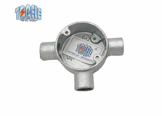 Conception de l'Oem Caisse galvanisée raccords en fer malléableTee boîte électrique circulaire