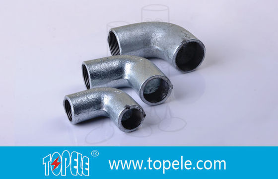 Rigoles de fil interne en acier 20 mm 25 mm 32 mm BS4568 Coude de conduit