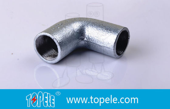 Rigoles de fil interne en acier 20 mm 25 mm 32 mm BS4568 Coude de conduit