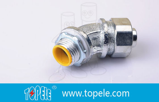 Pipe de liaison de connecteur à angle étroit liquide de 90 degrés en zinc
