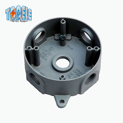 Boîte de sortie résistante aux intempéries en aluminium rond IP65 extérieur