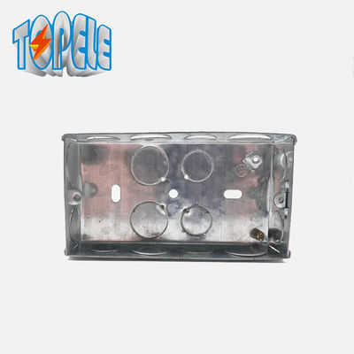 0.6mm Bs4662 2 Gang 25mm Boîte à eau métallique en acier
