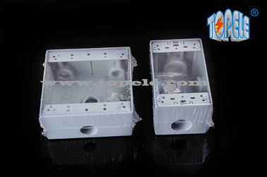 Boîtes en aluminium moulé sous pression résistantes aux intempéries 3 trous / 5 trous Boîtes de sortie à bande unique en fonte métallique