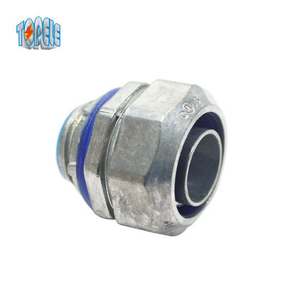 Couleur métallique 1/2 &quot;Cinc coulé sous pression Connecteur de conduit flexible droit pour le conduit
