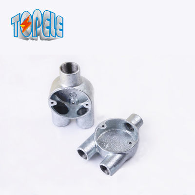 Boîte de jonction électrique en fer malléable en aluminium galvanisée 20 mm 25 mm