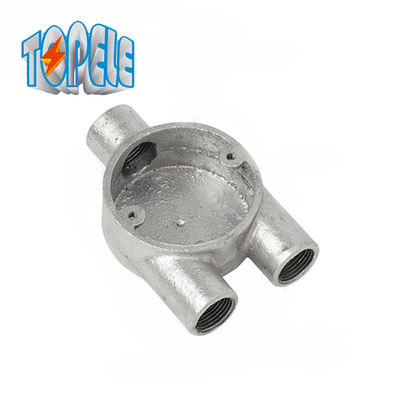 Boîte de jonction électrique en fer malléable en aluminium galvanisée 20 mm 25 mm