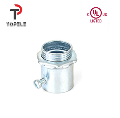 Connecteur EMT en acier en acier en acier enduit de zinc ou en aluminium UL 1/2"-4"