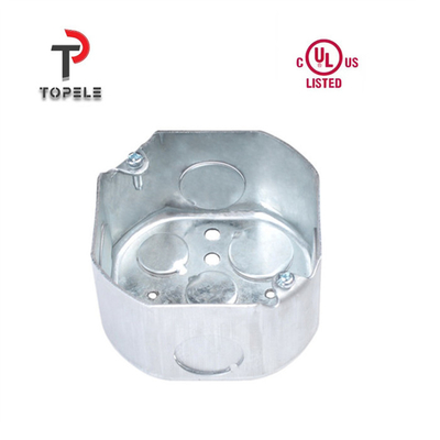 Boîte octogonale de conduits électriques TOPELE 54151 / 54161 / 54171 acier galvanisé