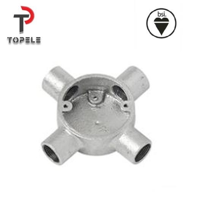Boîte de jonction circulaire à quatre voies à bornes malléables BS4568 BS31