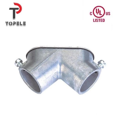 Connecteur de conduit électrique EMT à EMT Tire le coude de zinc en fonte sous pression
