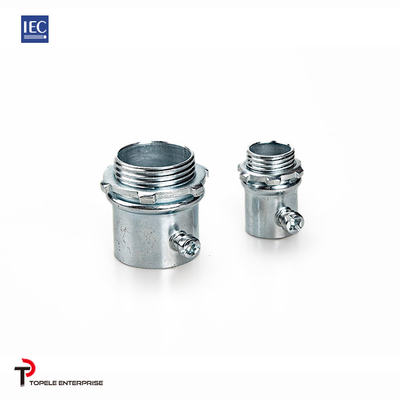 type zinc de vis de réglage de connecteur du CEI 61386 Emt de 25mm 32mm d'argent