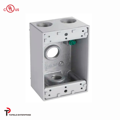 Boîte électrique en aluminium rectangulaire, boîte électrique à commutateur extérieure