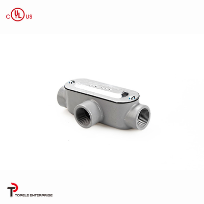 Corps de conduit rigide de type T intérieur / extérieur de 4 pouces en aluminium fileté